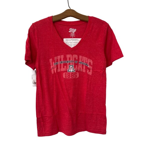 Blue 84 University Of Arizona Wildcats Graphic TShirt Size M Red Cotton Poly NEW - Picture 1 of 6